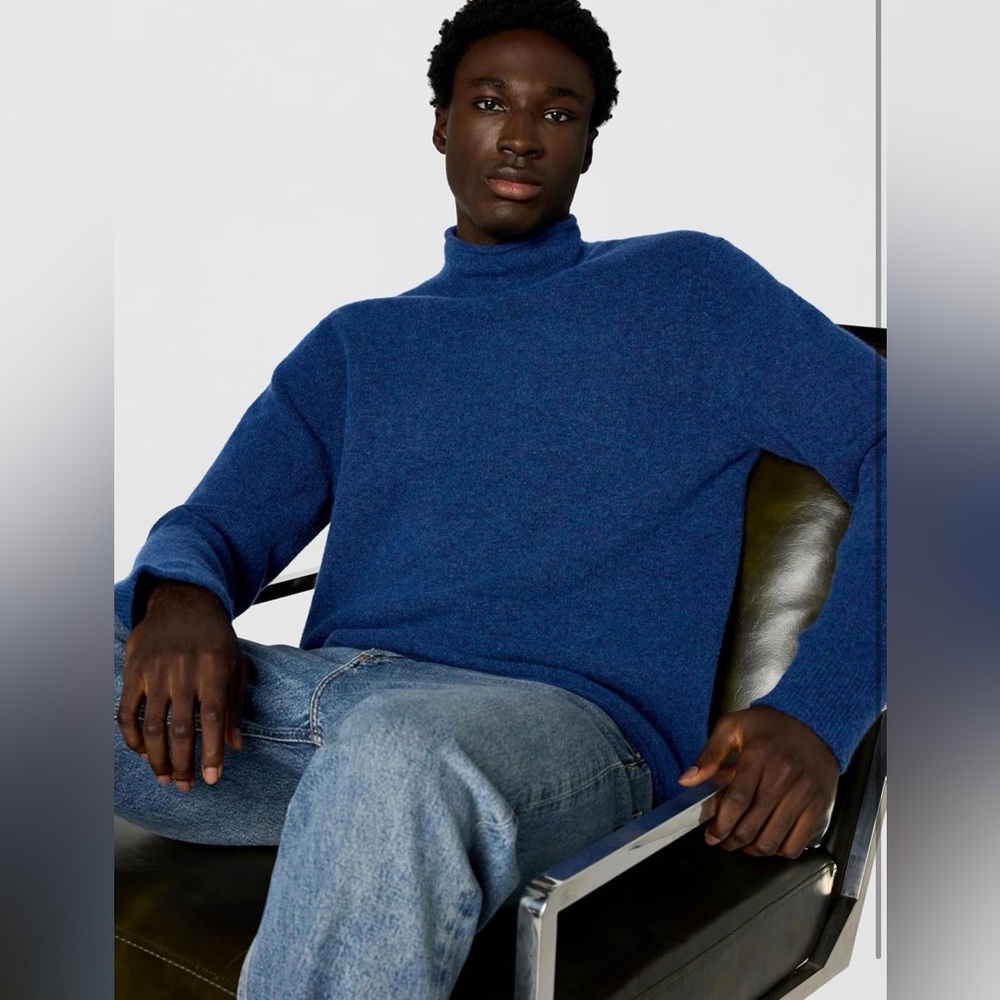 Vince Men's Airspun Alpaca Roll Nk Sweater